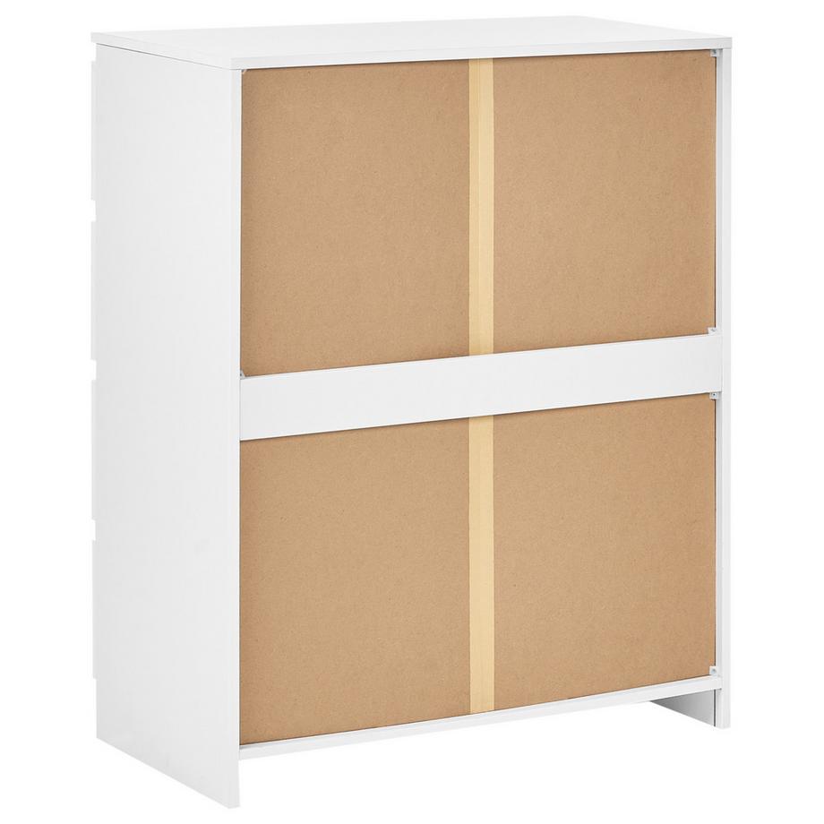 Beliani Kommode mit 4 Schubladen aus Faserplatte Minimalistisch WINNIPEG  