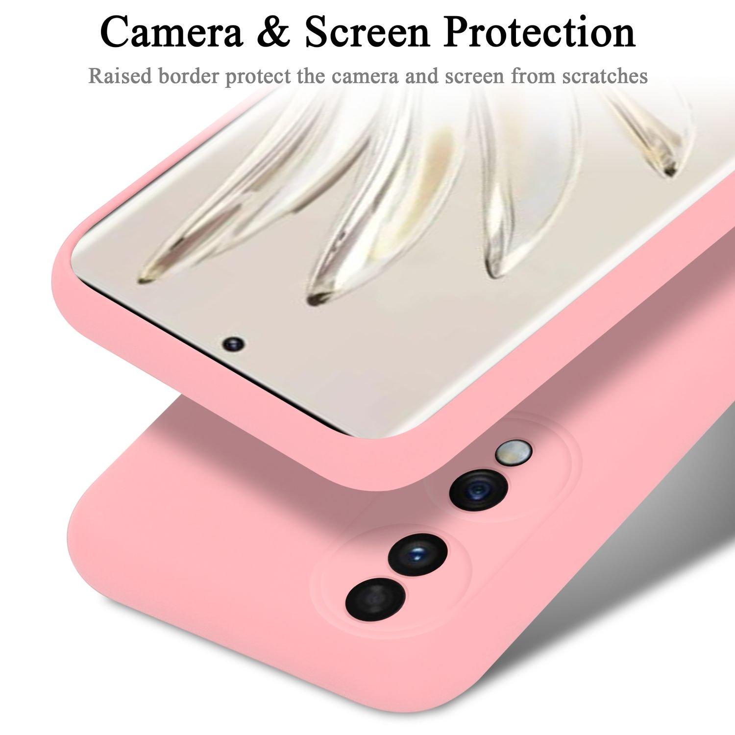 Cadorabo  Hülle für Honor 70 in LIQUID PINK - Schutzhülle aus flexiblem TPU Silikon 