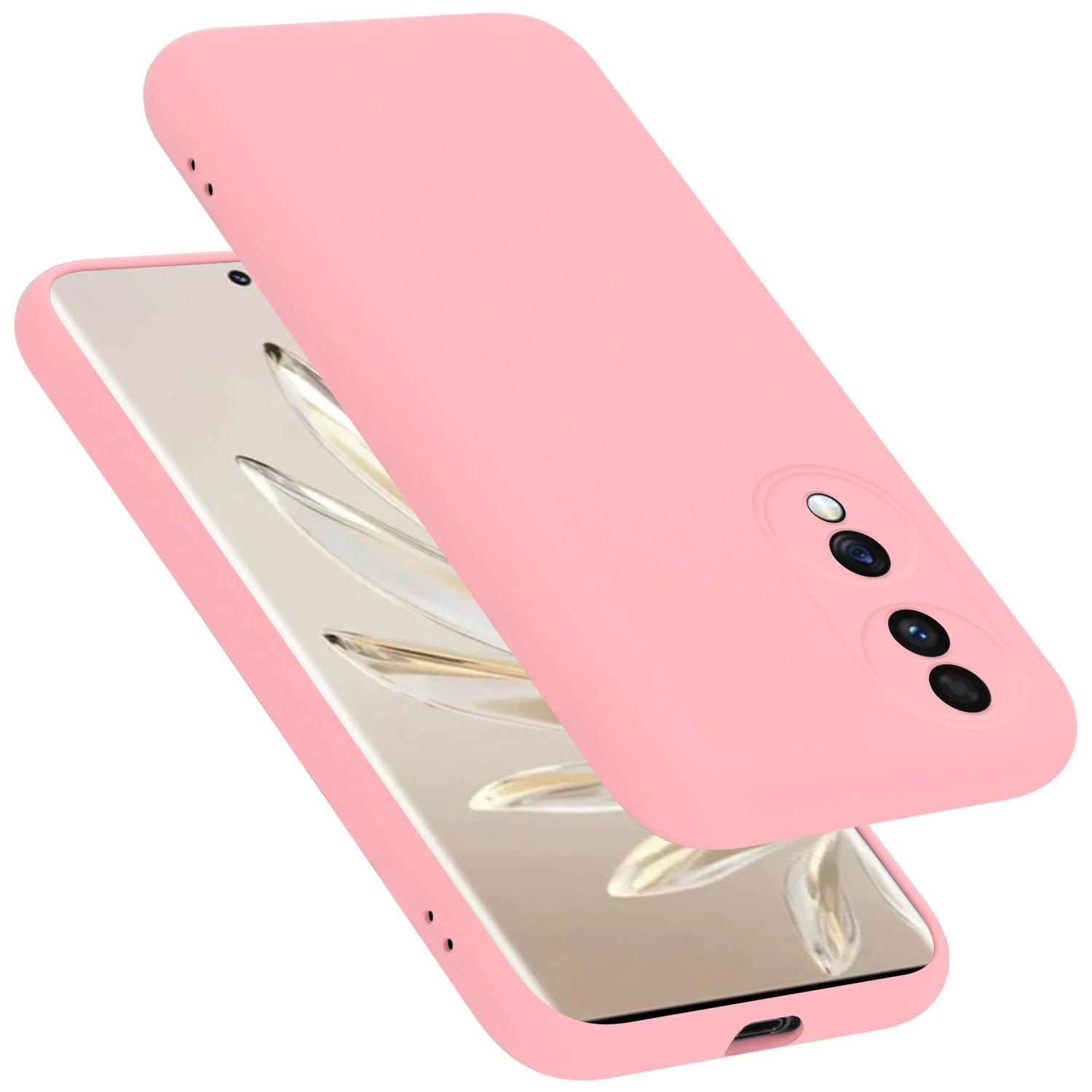 Image of Hülle für Honor 70 in LIQUID PINK - Schutzhülle aus flexiblem TPU Silikon