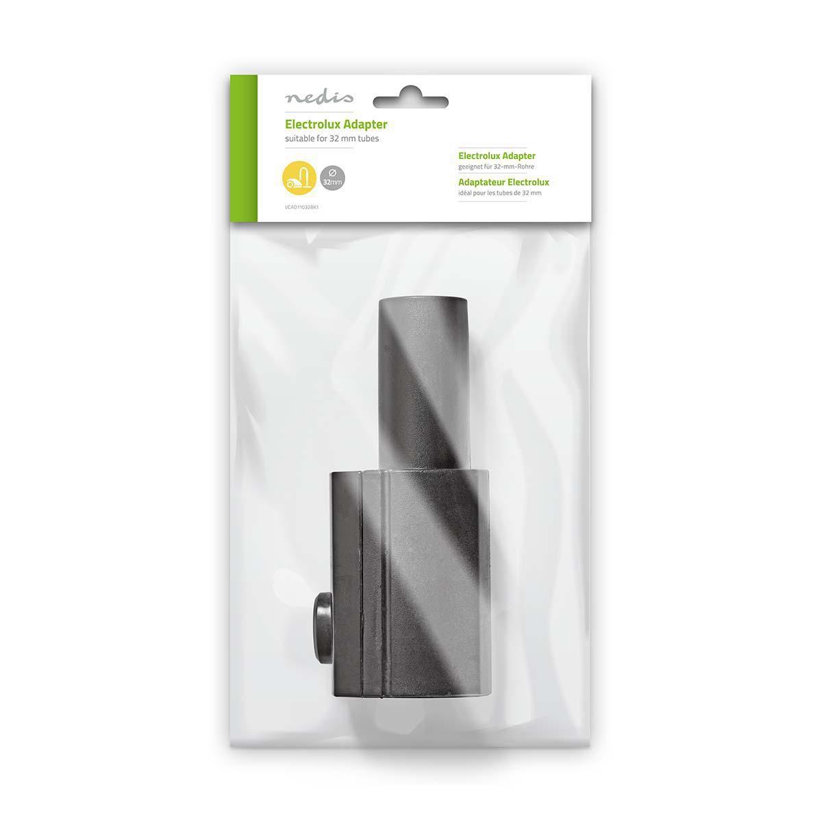 Nedis Adaptateur pour aspirateur | 32 mm | Convient à : Electrolux | Noir | Plastique  