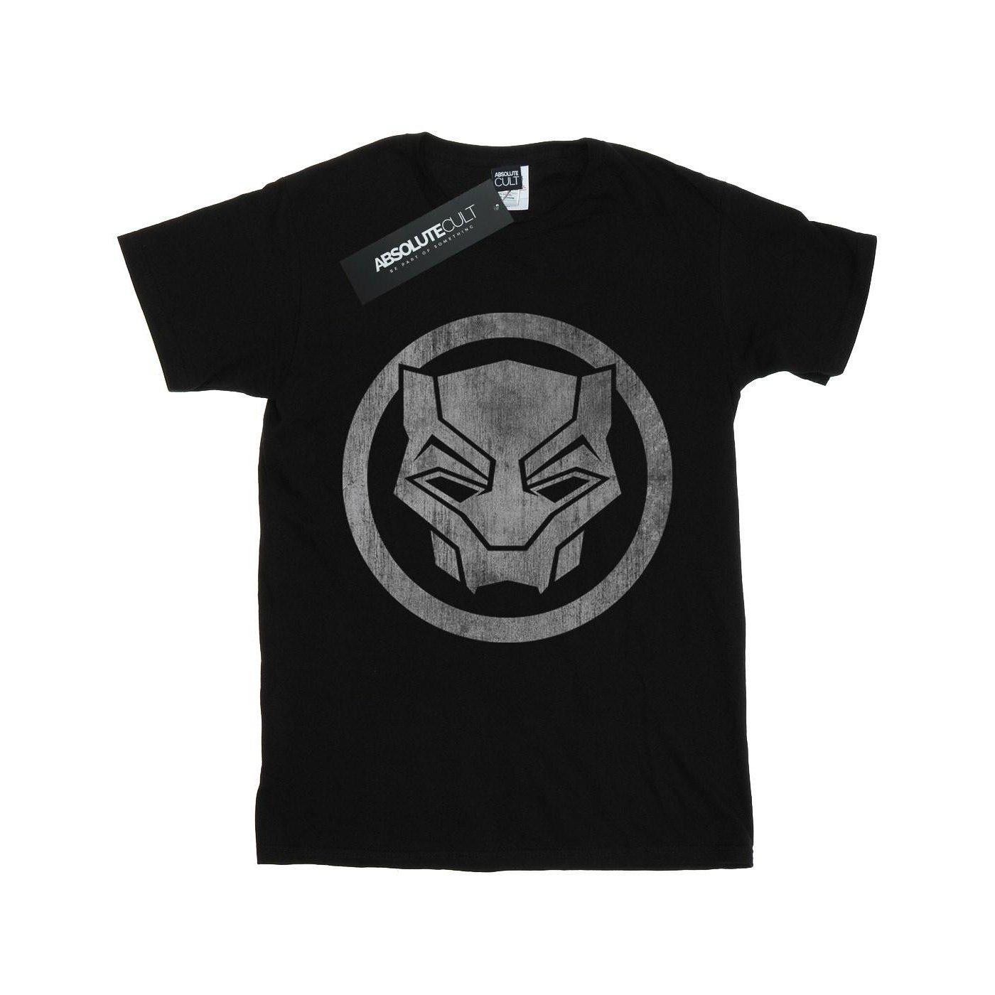 Image of Black Panther Distressed Icon Tshirt Unisex Schwarz 116