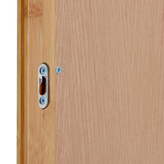 B2X Miroir en bambou avec étagère  