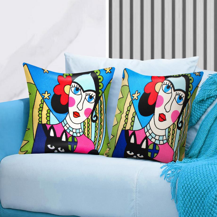 Avizar Lot 2 Housses de Coussin Art Phantura  