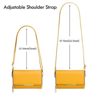 Only-bags.store PU Leder Umhängetasche Reisepasshalter Telefon Kreditkartenfach Verstellbarer Abnehmbarer Schultergurt  