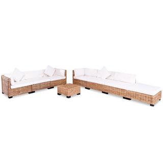 VidaXL Sofa-set rattan  