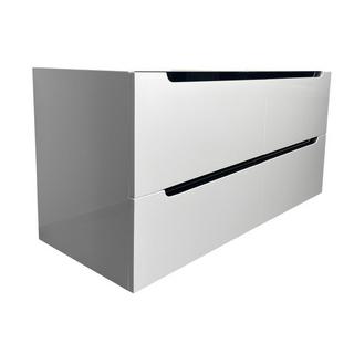 Vente-unique Mobile sotto lavabo sospeso L120 x H57 cm Bianco - SELITA  