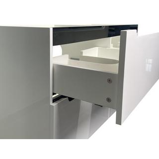 Vente-unique Meuble sous vasque suspendu - Blanc - L120 x H57 cm - SELITA  