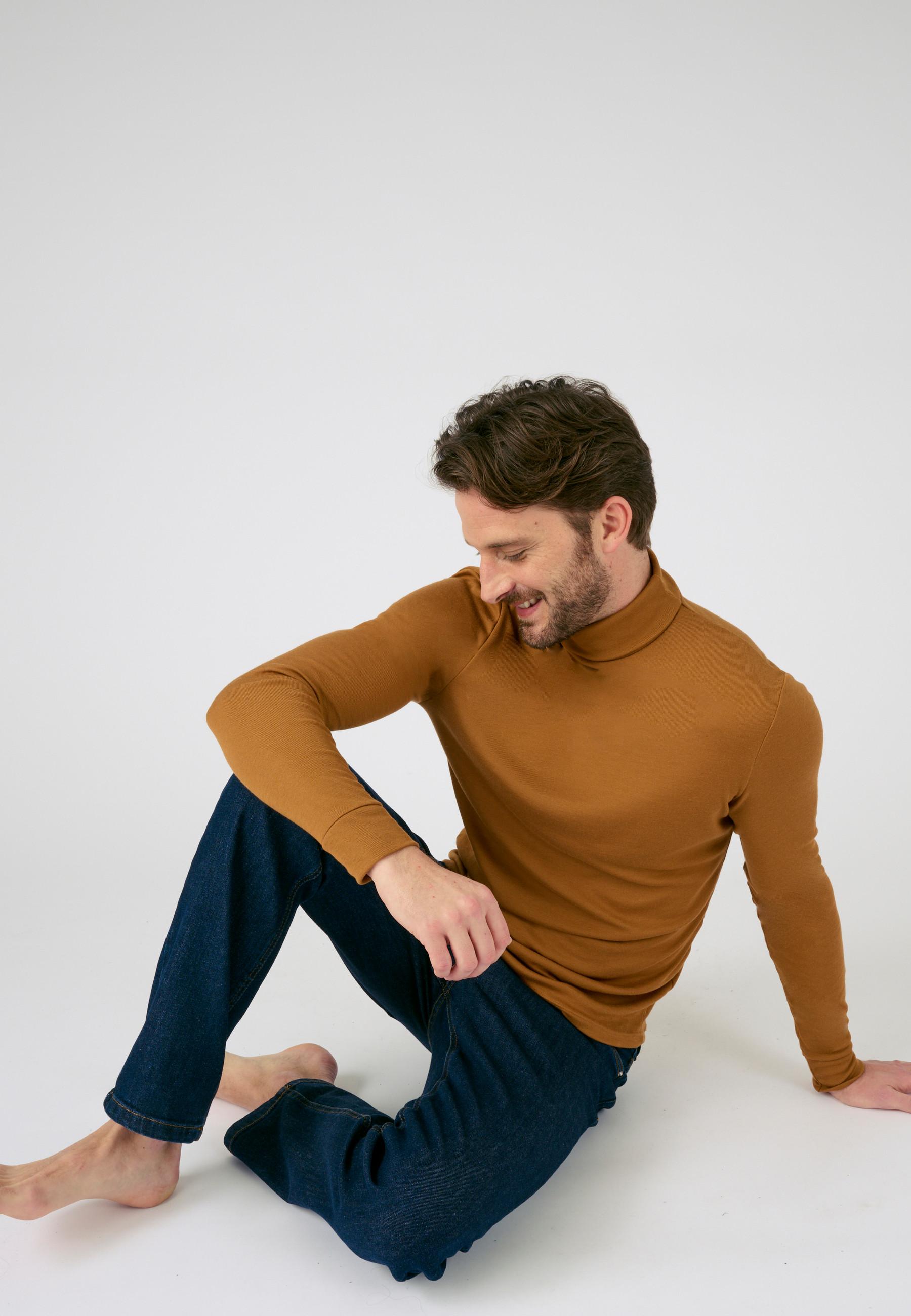 Image of Rollkragen-unterziehpullover Mit Thermolactyl. Herren Camel M