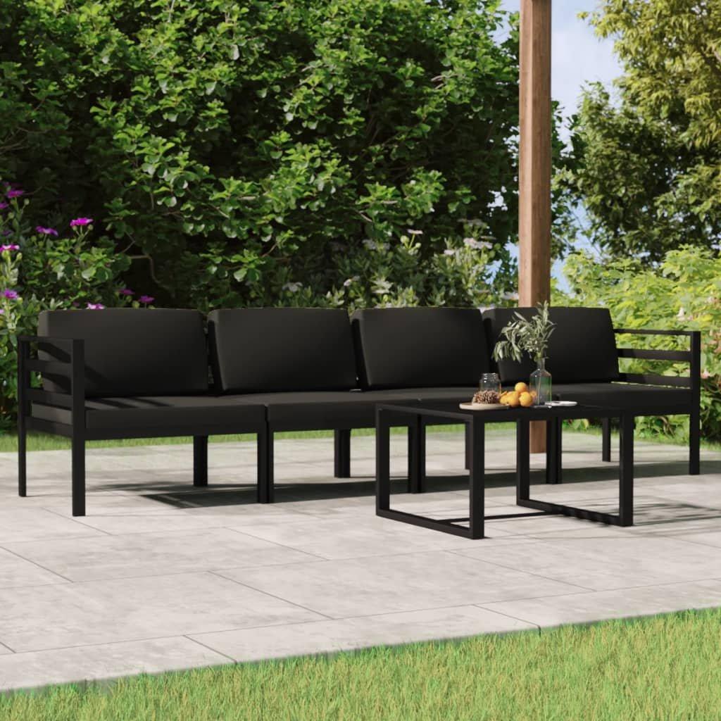 VidaXL Garten-lounge-set aluminium  