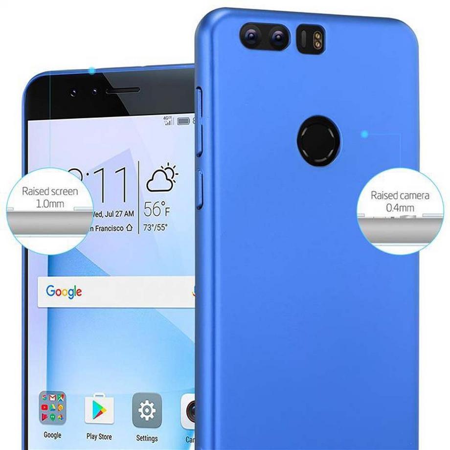 Cadorabo  Housse compatible avec Honor 8 / 8 PREMIUM - Hard Case Coque de protection d'aspect métallique contre les rayures et les chocs 