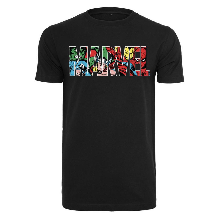 t-shirt marvel logo character