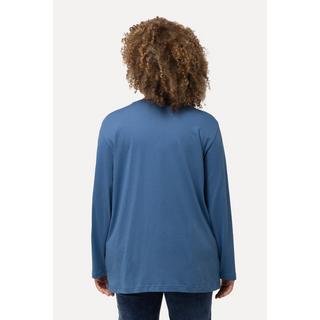 Ulla Popken Maglia Relaxed Maniche Lunghe Scollo a V  