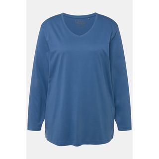 Ulla Popken Maglia Relaxed Maniche Lunghe Scollo a V  