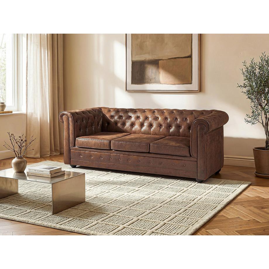 Vente-unique Canapé convertible 3 places CHESTERFIELD  