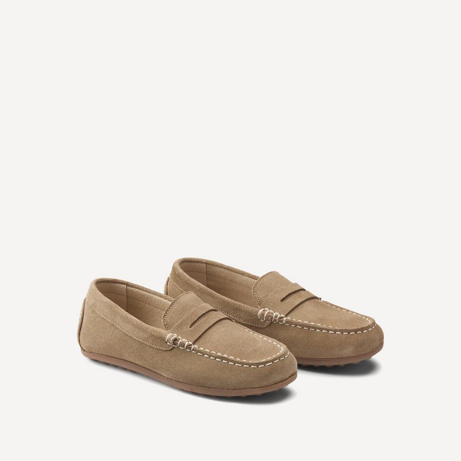 Mocassins en cuir suedé