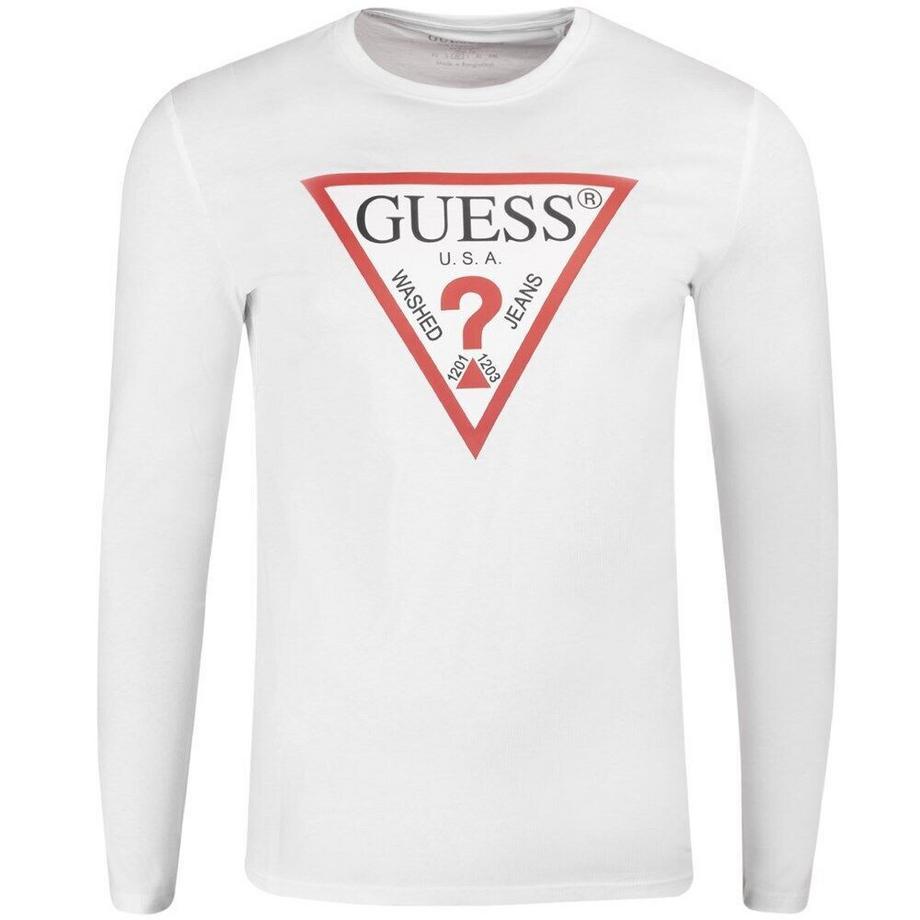 t-shirt maniche lunghe con scollo rotondo original logo