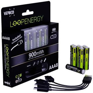 Verico  Piles LoopEnergy LR03 Li-Ion 600 mAh 1.5 V 8 pcs 