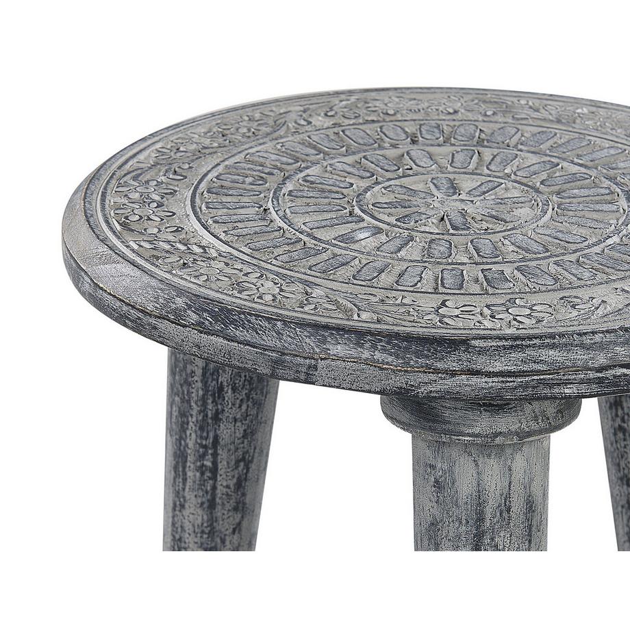 Beliani Lot de 2 tables d'appoint en Manguier Rétro JATRA  