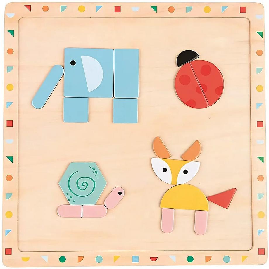 Spielba Holzspielwaren  Kleinkind Magnetspiel mit Vorlagen 