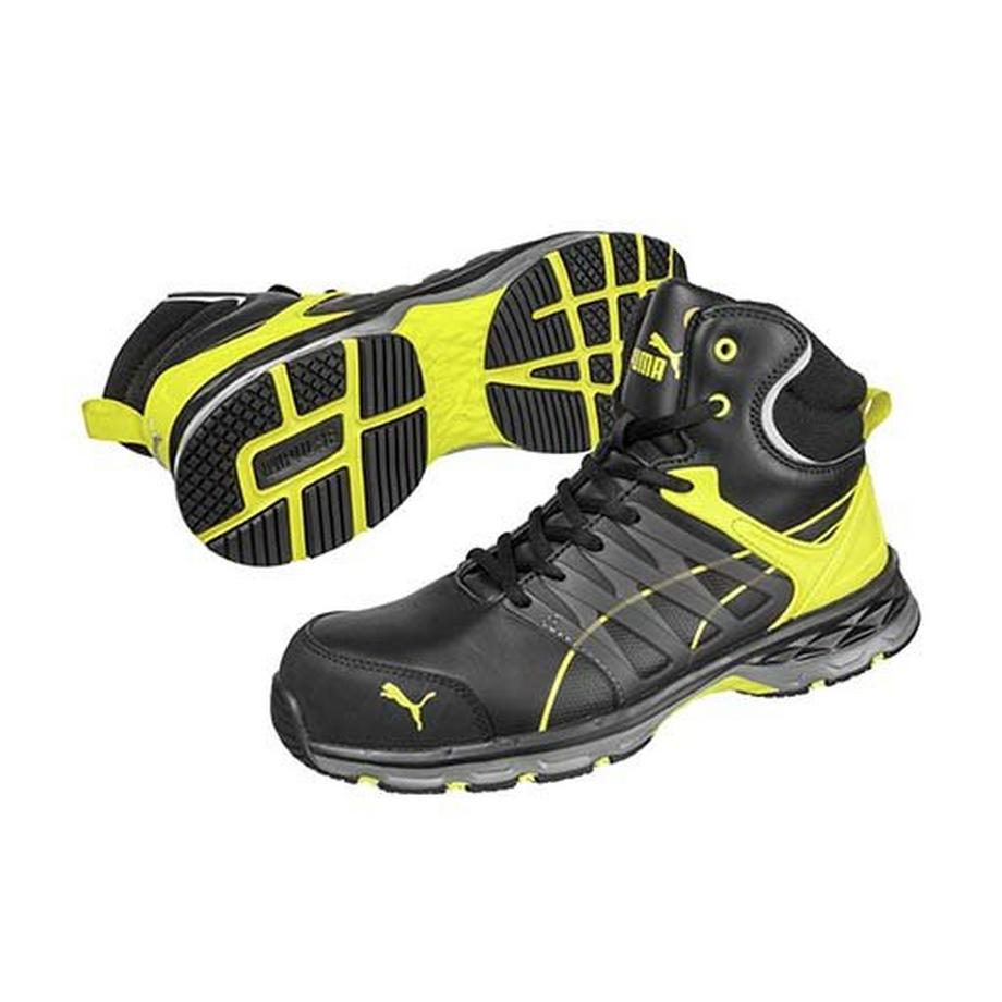 PUMA  Sicherheitsschuh Velocity 2.0 yellow mid S3 ESD HRO SRC 