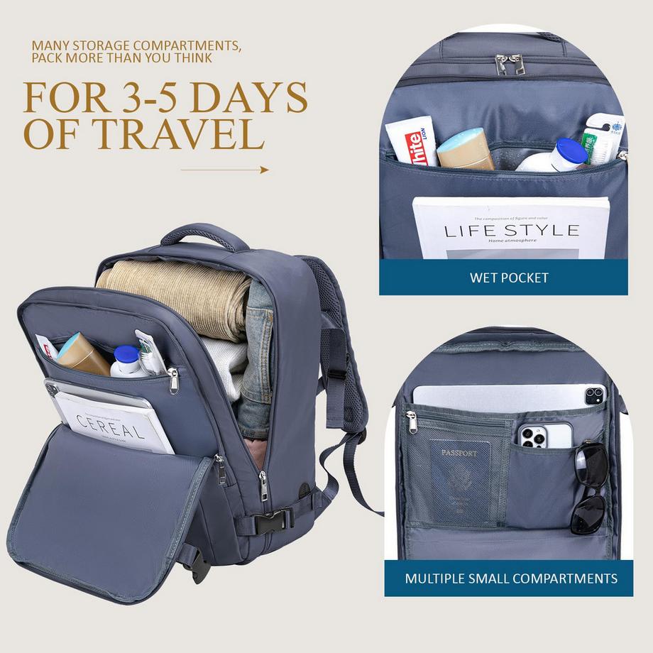 Only-bags.store  Handgepäck Reiserucksack Wanderrucksack Wasserdichter Outdoor Daypack 