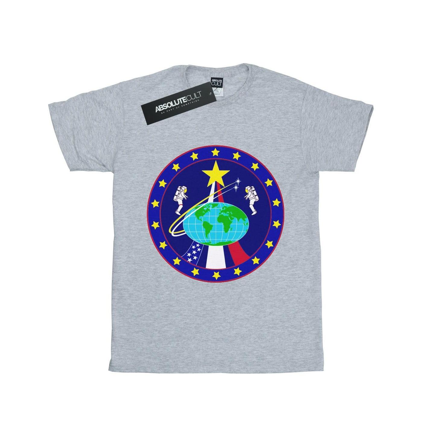 Image of Classic Globe Astronauts Tshirt Damen Grau 3XL