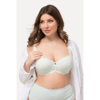 Ulla Popken  Reggiseno a balconcino con coppe morbide, pizzo, ferretto e coppa B-D 