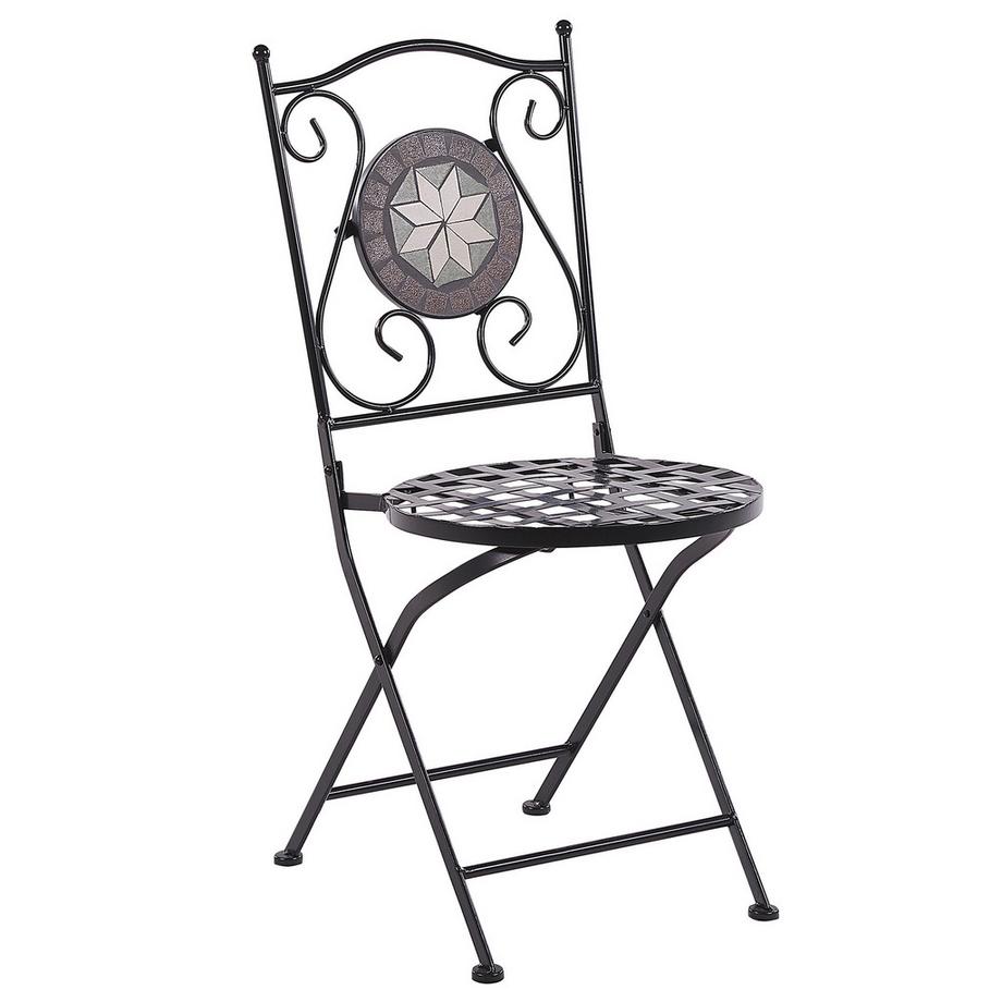 Beliani Bistro Set aus Eisen  CARIATI  