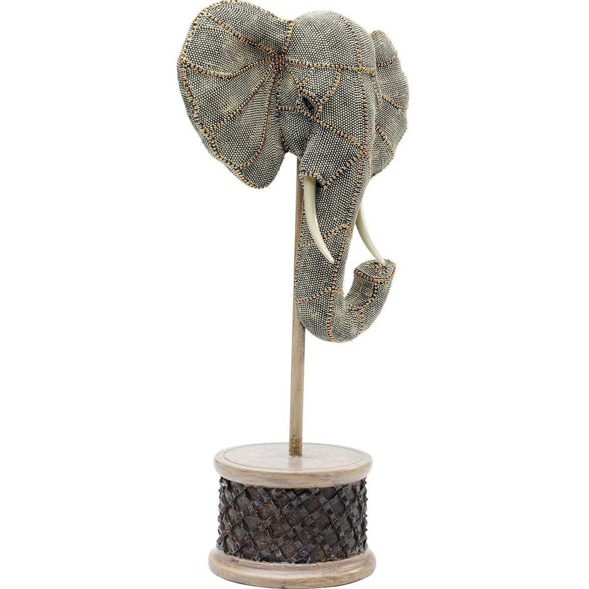 KARE Design Objet décoratif Elephant Head Pearls 49  