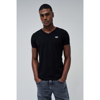 Salsa T-Shirt V-Neck Cotton Lycra Metal Badge  