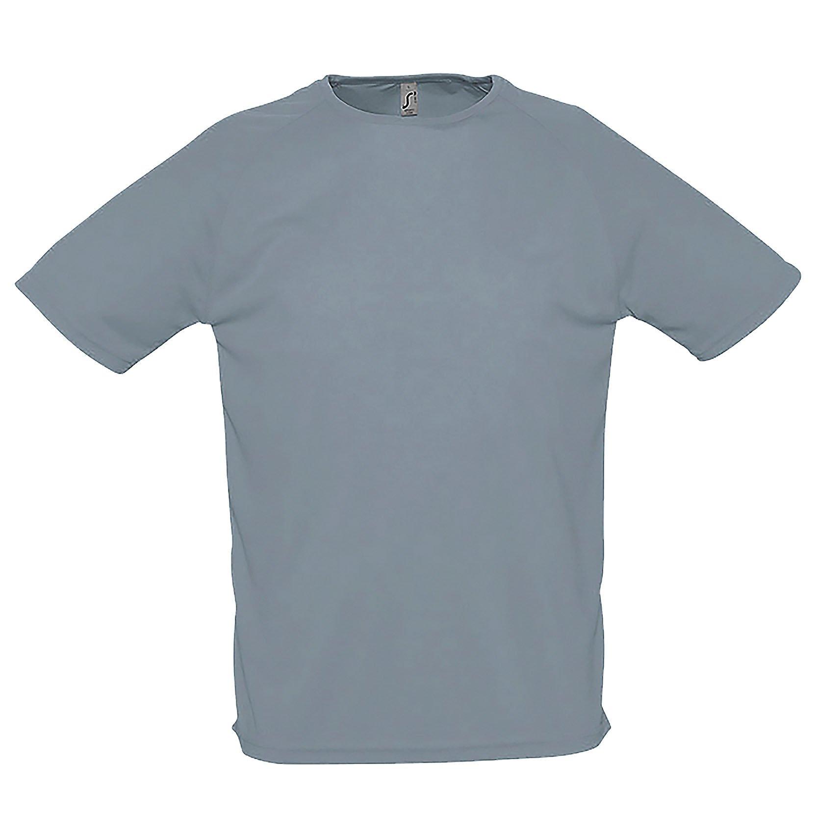 Image of Sporty Performance Tshirt, Kurzarm, Rundhals Herren Grau M
