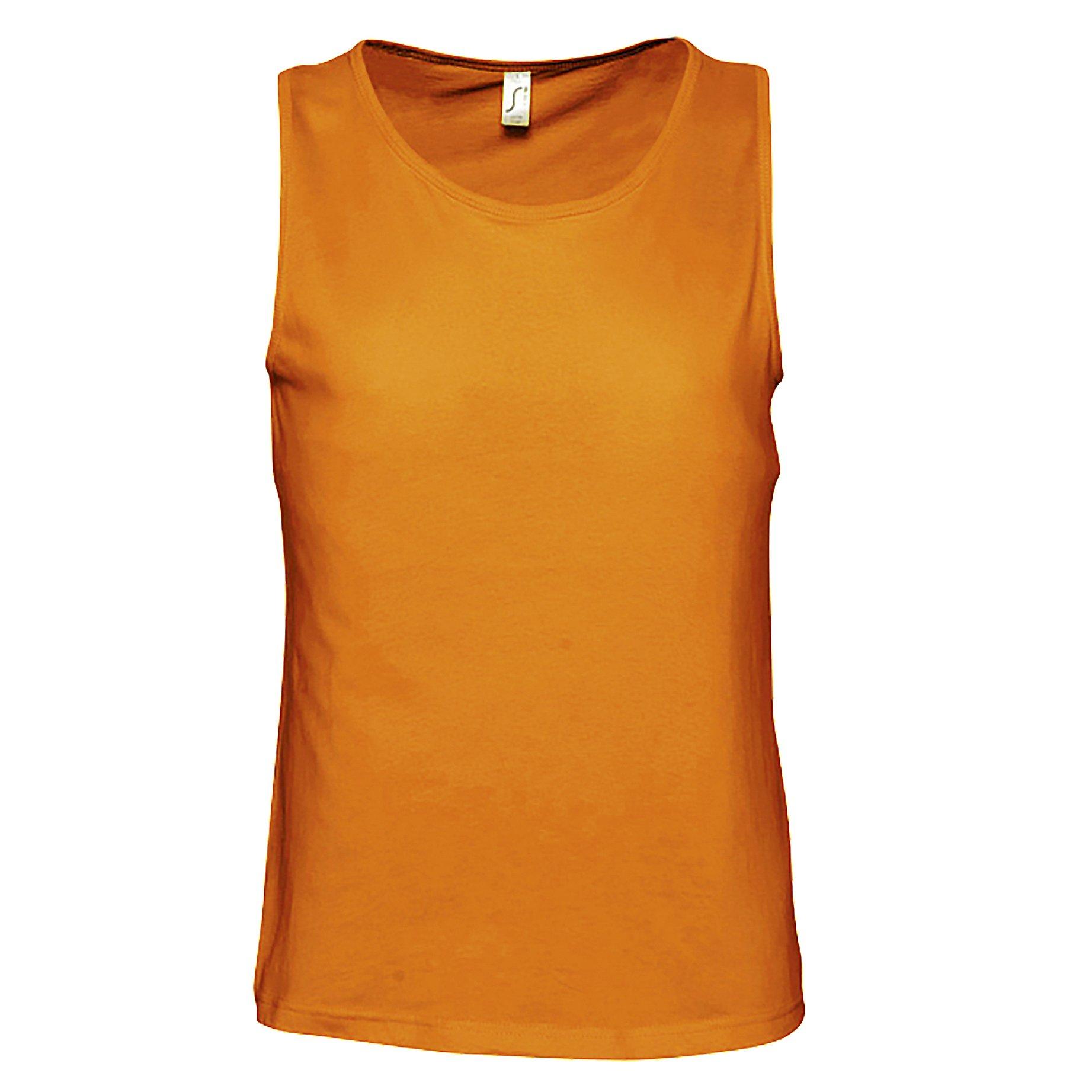 Image of Justin Tanktop Top, Ärmellos Unisex Orange M