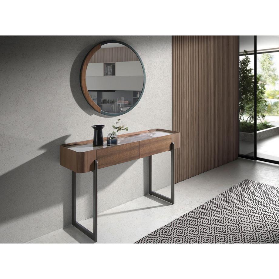 ANGEL CERDA Wandspiegel Rundener Stahl  