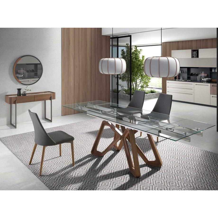 ANGEL CERDA Wandspiegel Rundener Stahl  