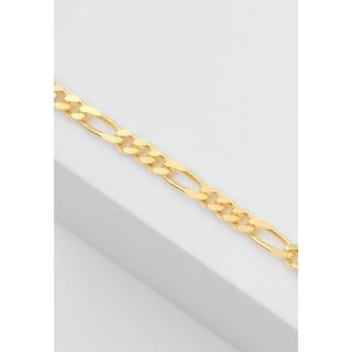 MUAU Schmuck  ID-Bracelet Figaro Gelbgold 750, 3.4mm, 19cm 