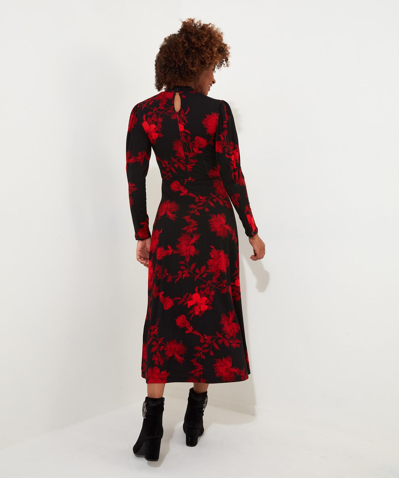 Joe Browns  Robe Jersey Florale Col Montant 