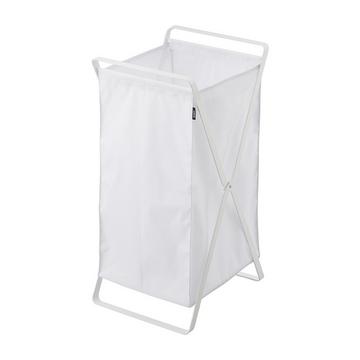 Panier à Linge Pliable Blanc - H64 cm