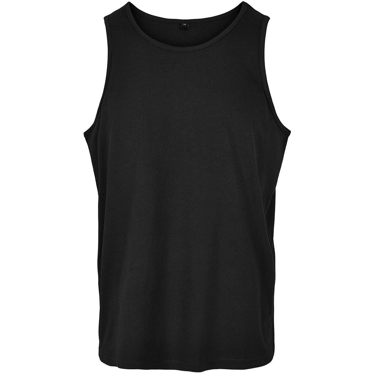 Image of Basic Ärmelloses Oberteil Unisex Schwarz 4XL