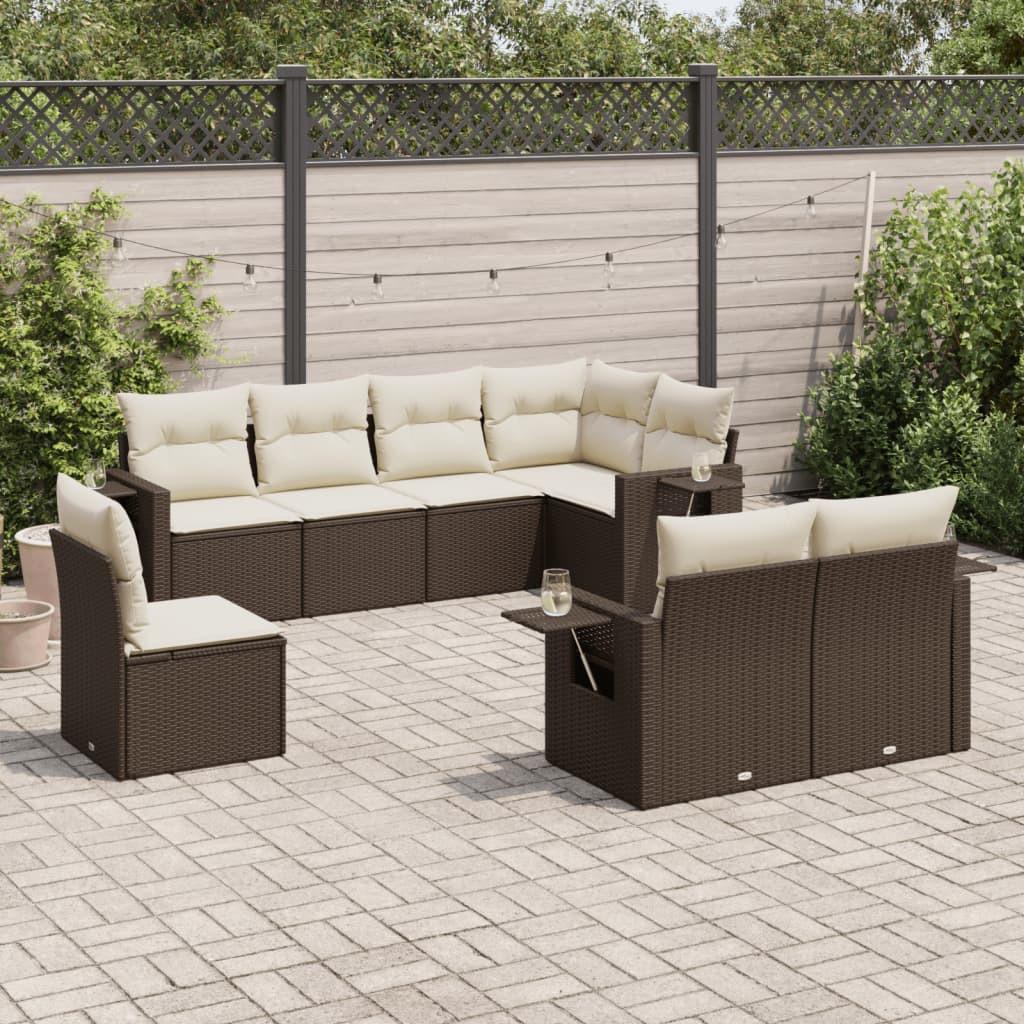 VidaXL set divano da giardino Polirattan  