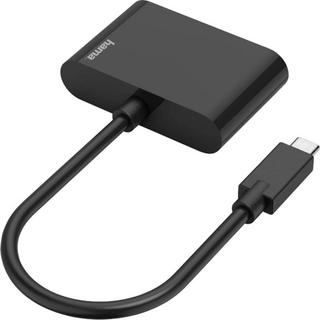 hama  USB-C® / HDMI / VGA Adattatore [1x spina USB-C® - 1x Presa VGA, Presa HDMI] Nero 