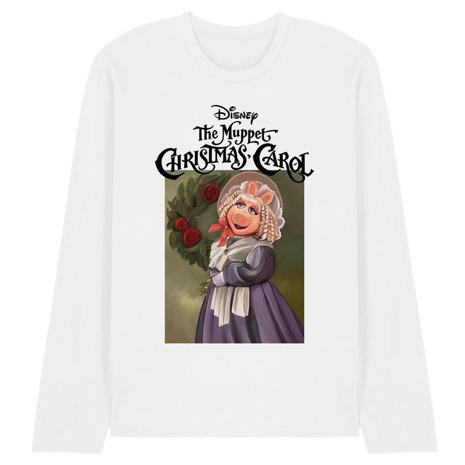T-ShirtManches Longues Motif Piggy La Cochonne The Christmas Carol