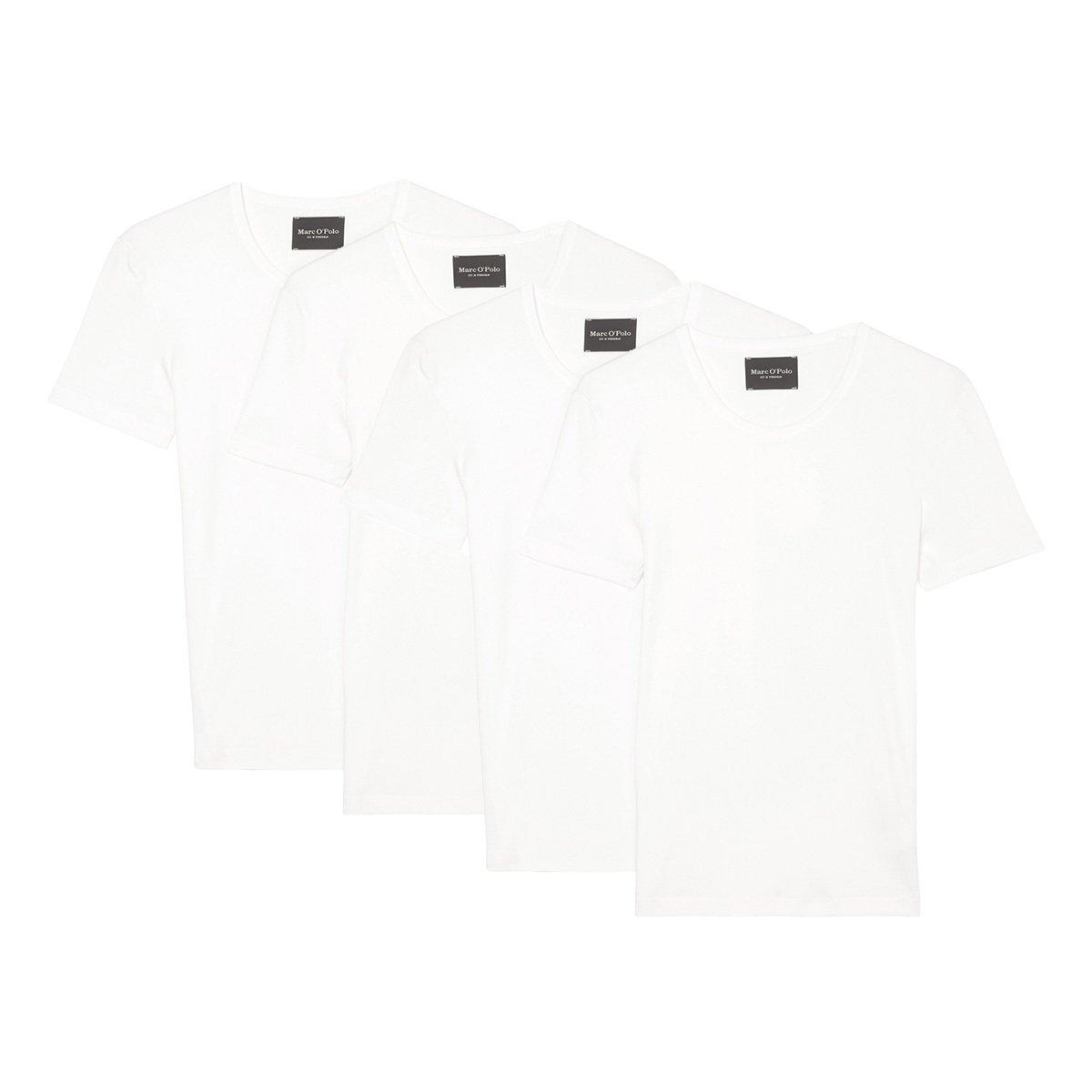 Marc O'Polo  4er Pack Iconic Rib Organic Cotton - Unterhemd  Shirt Langarm 