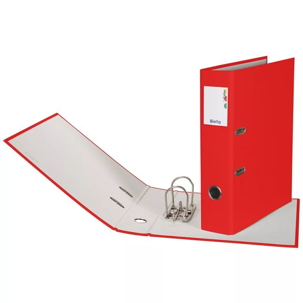Biella – Ordner 7cm A4, 21cm, Rot Bunt