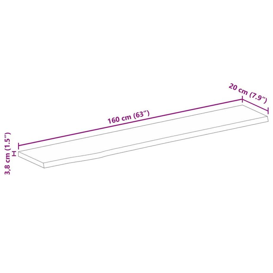 VidaXL Tischplatte holz  