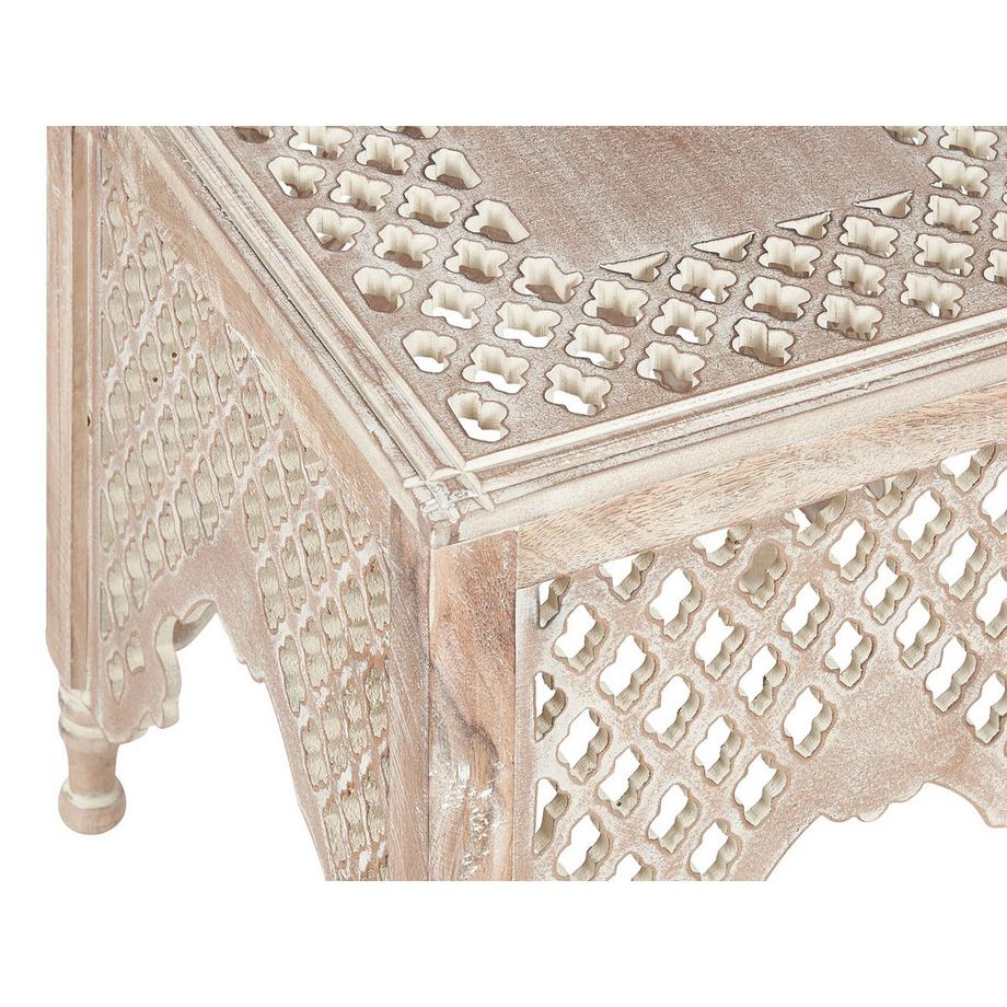 Beliani Tavolino en Legno di mango Boho KADMA  