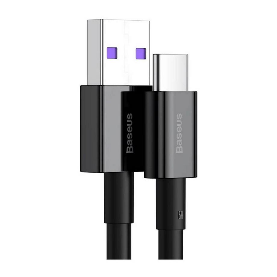 Baseus  Baseus Schnellladekabel USB-A auf USB-C, 66 W, 1 m – Schwarz 