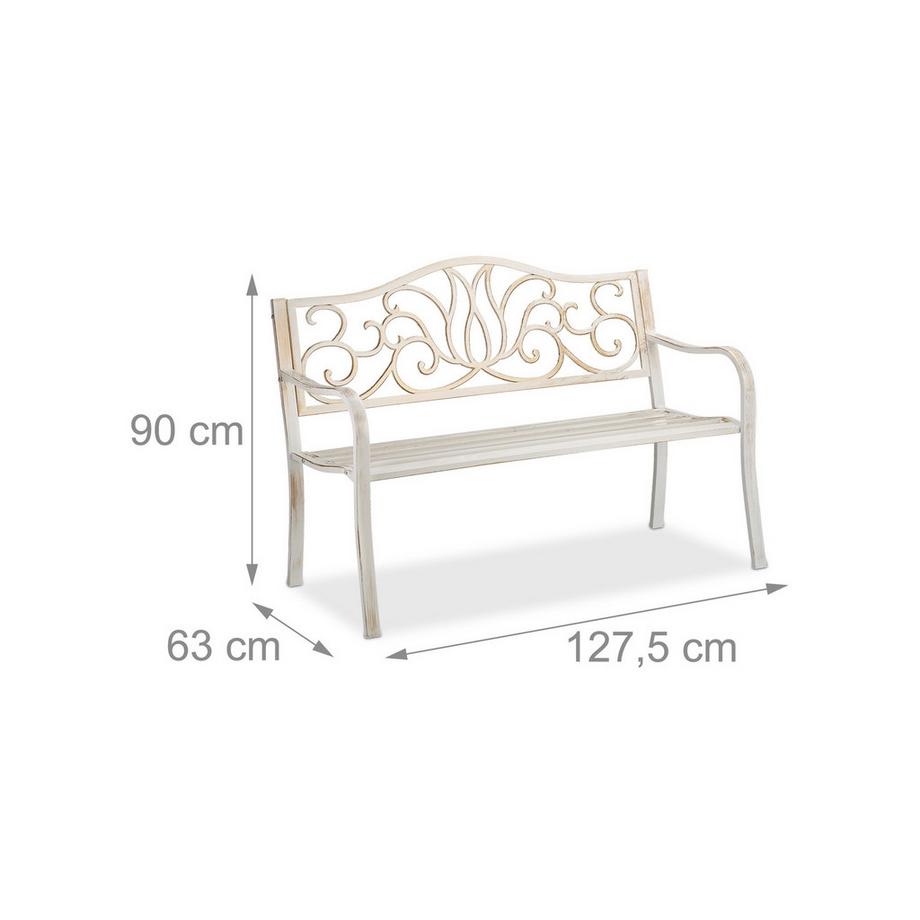 Northio Banc de jardin de style antique  