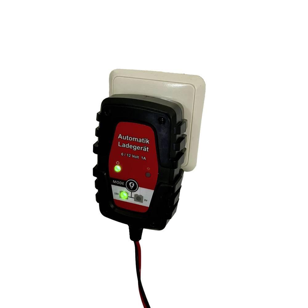 IWH  Chargeur de batterie pour voiture et moto 1A, 6/12 volts 