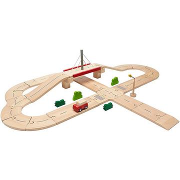 PlanToys Holzspielzeug Straßensystem