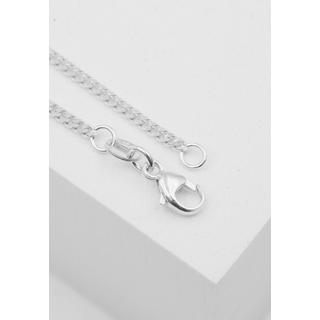 MUAU Schmuck  Collier gourmette or blanc 750, 1.8mm, 38cm 